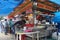 Pav Bhaji- Street food of Maharashtra, India. Fast food stall located near Juhu beach.