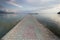 Paved gangplank over Lake Ohrid