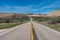 Paved highway in the canyon and Mesa country of Southern Utah
