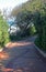 PAVED PATH AND VEGETATION NEXT TO THE SEA