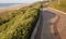 Paved Pathway Alongside Beach