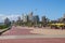 Paved Promenade Walkway at Durban\\\'s Golden Mile on Beachfront