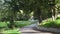 Paved road along Groot Constantia vineyard plantation