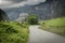 Paved road to Hone town and a view of the Bard fortress