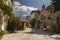 Paved street in Vaison-la-Romaine village, Provence