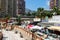 Pavement cafes along Benalmadena Promenade.