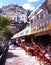 Pavement cafes, Positano, Italy.