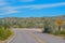 Pavement Ends Sign in Goodyear, Maricopa County, Arizona USA