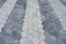 Pavement with two diffent gray hexagon pattern. Cement sidewalk with texture. Background, texture