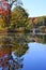 Pavilion with Autumn Reflections