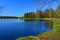 Pavilion of Venus and Lake Beloe. Gatchina. St. Petersburg, Russia