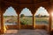 Pavillion at Amar Sagar lake, Jaisalmer, Rajasthan, India
