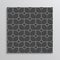 Paving slabs. Street texture. Black paver tile seamless pattern. Cobblestone print