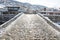 Paving stones bridge of prizren, Kosovo at winter season