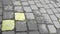 paving stones in the old square, in color processing, can be used as a background
