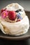 Pavlov cake meringue with fruits and berries