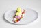 Pavlova | Basil Ice Cream | Blueberry Meringue | Strawberry Marshmallows