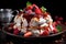 Pavlova cake with fresh berry