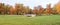 Pavlovsk park at autumn. Panorama