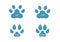 Paw and Animals footprints / cat lion fox coyote