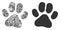 Paw Footprint Composition of Service Tools