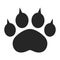 Paw print footmark icon pet Sign