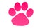 Paw print icon on white background. Illustration design.