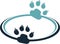 Paw print logo