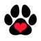 Paw Print Love