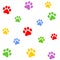 Paw prints