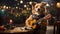 Pawfect Tunes: Canine Guitarist Strumming Melodies with Paw-some Precision