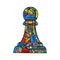 Pawn chess piece abstract design. Chess Pawn artistic vector illustration.