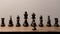 A pawn facing the opposition.