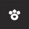 pawprint icon. Filled pawprint icon for website design and mobile, app development. pawprint icon from filled charity collection