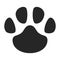 Pawprint icon footmark sign Footstep symbol