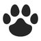 Pawprint icon Footprint sign clipart