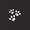 pawprints icon. Filled pawprints icon for website design and mobile, app development. pawprints icon from filled hunting