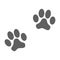 Paws animal prints graphic sign