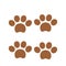 Paws illustration icon on white background