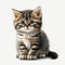 Pawsitively Adorable Cute Cat Illustration, Isolated on White background - Generative AI