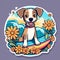 Pawsome Paddler: Catching Waves with Puppy Power