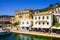 Paxos harbor, Greece, Paxos a small island south of Corfu one of the Greek islands in the Ionian sea