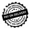 Pay on delivery black stamp. Sign.Seal.