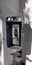 Pay Phone Booth with Graffiti Art