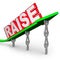 Pay Raise Word Increased Income Workers Lift Arrow