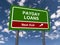 Payday loans traffic sign