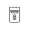 Payment bill commerce shopping line image icon