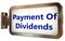 Payment Of Dividends on billboard background