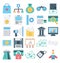 Payment and Finance Isolated and Vector Icons Set consist with Banking, finance, payment and digital marketing related icons that