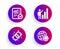 Payment, Graph chart and Checked calculation icons set. Globe sign. Finance, Growth report, Statistical data. Vector